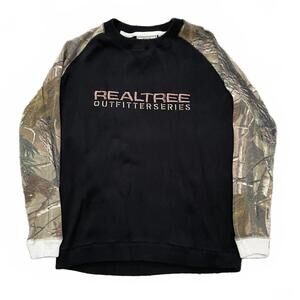 Realtree Outfitters Series Camo & Black Long Sleeve Kids Sz L 12/14